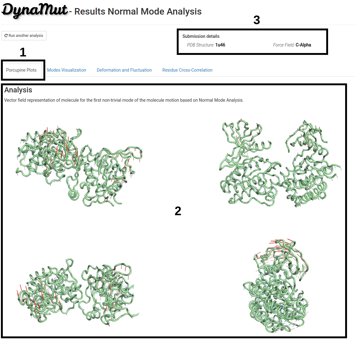 DynaMut Analysis Output Page Section 1